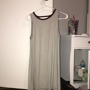 black and white striped dress NWOT!!